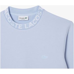 Lacoste, Logo Sweater in Lichtblauw Blauw, Heren, Maat:S