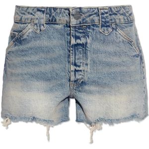 AllSaints, Korte broeken, Dames, Blauw, W30, Denim, Idaho denim shorts