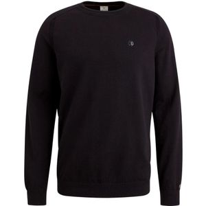 Cast Iron, Truien, Heren, Zwart, XL, Katoen, Essentiële Katoen Stretch Crewneck Trui