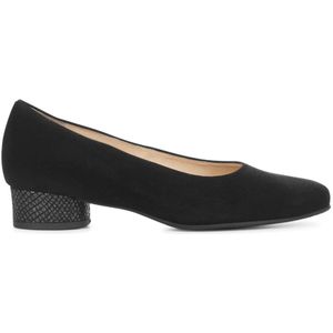 Hassia, Schoenen, Dames, Zwart, 37 EU, Leer, Zwarte Leren Pumps