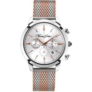 Thomas Sabo, Rebel Spirit Chrono Onyx Roségoud Veelkleurig, Heren, Maat:ONE Size