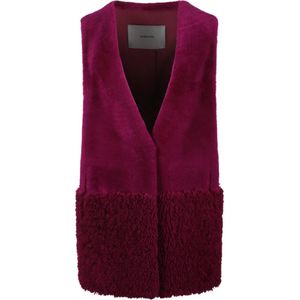 Blancha, Jassen, Dames, Paars, S, Wol, Merino Wol Shearling Gilet