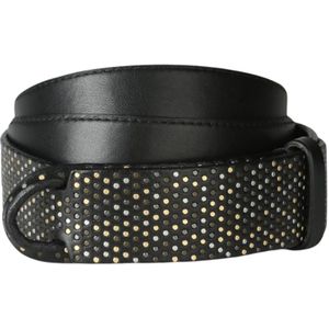 Orciani, Suede Nobuckle Riem Zwart, Dames, Maat:ONE Size