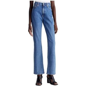 Calvin Klein, Authentieke Bootcut Denim Jeans Blauw, Dames, Maat:W29 L30