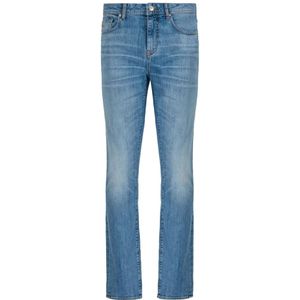 Armani Exchange, Jeans, Heren, Blauw, W36, Katoen, Slim-fit Jeans