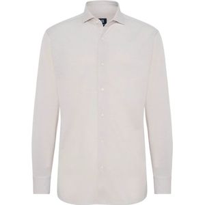 Boggi Milano, Piquet Polo Shirt met Open Kraag Regular Fit Beige, Heren, Maat:S