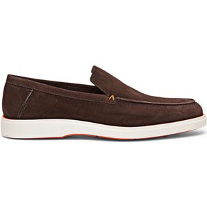 Santoni, Schoenen, Heren, Bruin, 42 EU, Suède, Suede Loafer