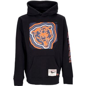 Mitchell & Ness, NFL Big Face 7.0 Hoodie Zwart, Heren, Maat:L