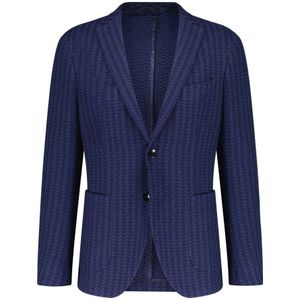 Etro, Elegante Katoenen Jas Blauw, Heren, Maat:L