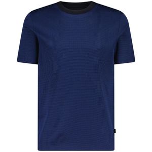 Hugo Boss, Tiburt T-Shirt van katoen Blauw, Heren, Maat:S