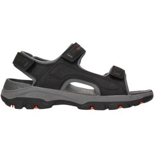 Skechers, Schoenen, Heren, Zwart, 46 EU, Comfortabele herensandaal met Luxefoam-voetbed