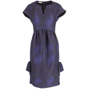 Dries van Noten Pre-owned, Pre-owned Wool dresses Blauw, Dames, Maat:L