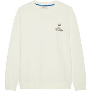 Marc O'Polo, Sweatshirts & Hoodies, Heren, Wit, M, Katoen, Relaxte sweatshirt