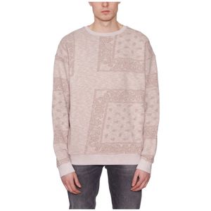 Giorgio Brato, Bandana Print Crewneck Sweatshirt Roze, Heren, Maat:L