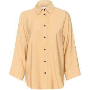 InWear, Blouses & Shirts, Dames, Beige, L, Stijlvol Alabaster Shirt Blouse