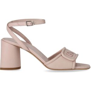 Emporio Armani, Schoenen, Dames, Roze, 37 EU, Leer, High Heel Sandalen