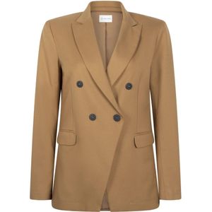 Jane Lushka, Greet Blazer | Caramel Beige, Dames, Maat:M