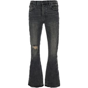 Purple Brand, Jeans, Heren, Zwart, W30, Katoen, Zwarte Flared Jeans Regular Fit