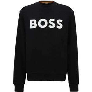 Hugo Boss, Sweatshirts & Hoodies, Heren, Zwart, XL, Katoen, Sweatshirts