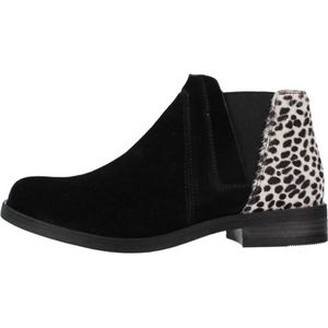 Clarks, Enkellaarsjes Zwart, Dames, Maat:37 EU