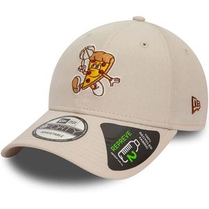 New Era, Accessoires, Heren, Beige, ONE Size, Polyester, Basketball Pizza Patch Pet