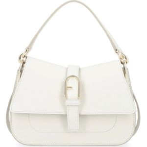 Furla, Flow Mini Witleren Handtas Wit, Dames, Maat:ONE Size