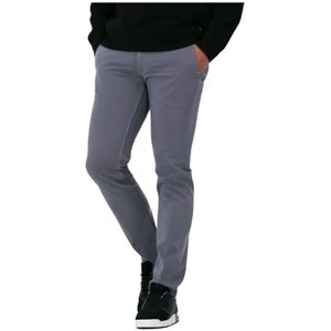 Hugo Boss, Broeken, Heren, Grijs, W30 L32, Slim Fit Grijze Chino Broek