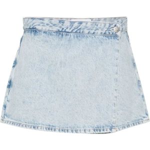 Calvin Klein Jeans, Rokken, Dames, Blauw, W27, Denim, Heldere Blauwe Denim Shorts