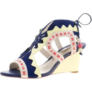 Sophia Webster Pre-owned, Pre-owned, Dames, Veelkleurig, 36 EU, Leer, Pre-owned Suede sandals