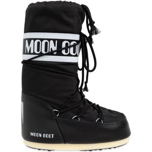 Moon Boot, Schoenen, Dames, Zwart, 39 EU, Nylon, Sneeuwlaarzen Icon Nylon