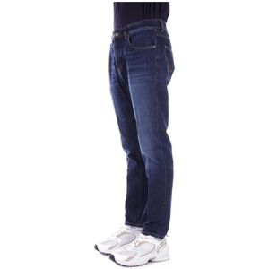 Dondup, Jeans, Heren, Blauw, W32, Denim, Slim-Fit Denim Jeans