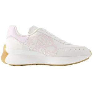 Alexander McQueen Pre-owned, Pre-owned, Dames, Wit, 39 EU, Katoen, Pre-owned Leather sneakers