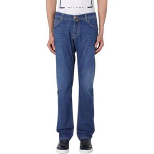 Jacob Cohën, Jeans, Heren, Blauw, W36, Denim, Straight Jeans