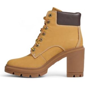 Timberland, Schoenen, Dames, Beige, 37 EU, Leer, Mid Lace Boot Herfst/Winter Collectie