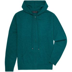 Brooks Brothers, Sweatshirts & Hoodies, Heren, Blauw, L, Wol, Wol en kasjmier hoodie