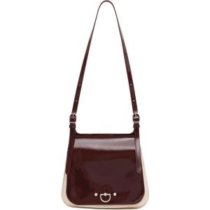 Durazzi Milano, Lamsskin Besace Tas Rood, Dames, Maat:ONE Size