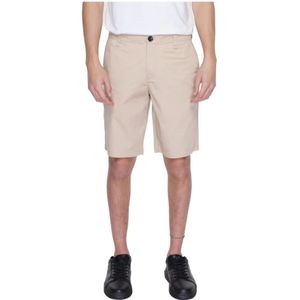 Armani Exchange, Korte broeken, Heren, Beige, W36, Katoen, Shorts