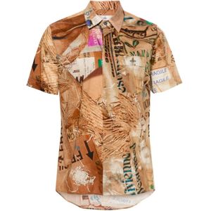 Vivienne Westwood, Overhemden, Heren, Beige, 2Xl, Klassieke Trash Shirt