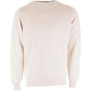 Gran Sasso, Truien, Heren, Beige, L, Wol, Wol Ronde Hals Pullovers