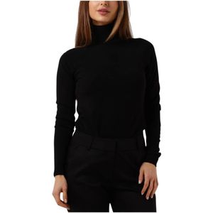 Summum Woman, Truien, Dames, Zwart, L, Turtle Neck Basic Knit Sweater