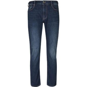 Armani, Broeken, Heren, Blauw, W40, Denim, Denim Jeans 5 Zak