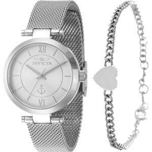 Invicta Watches, Accessoires, Dames, Grijs, ONE Size, Ocean Voyage Quartz Horloge
