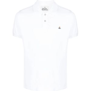 Vivienne Westwood, Polo Shirts Wit, Heren, Maat:S