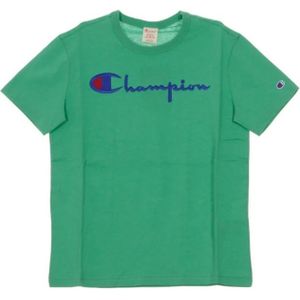 Champion, Tops, Heren, Groen, M, T-shirts