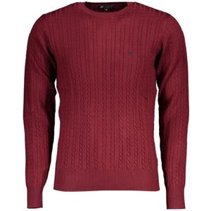 U.s. Polo Assn., Truien, Heren, Roze, L, Nylon, Geborduurde Crew Neck Sweater