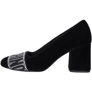 Love Moschino, Schoenen, Dames, Zwart, 36 EU, Met hak zwart