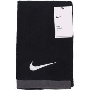 Nike, Fundamentele Handdoek - Zwart/Wit Zwart, Heren, Maat:ONE Size