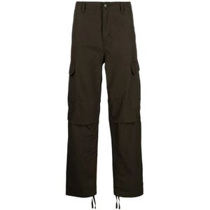 Carhartt Wip, Broeken, Heren, Groen, W32, Katoen, Groene Ripstop Broek met Panelen