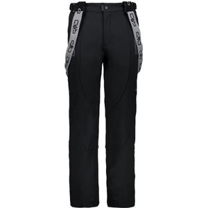 Cmp, Zwarte outdoor broek met reflecterende details Zwart, Heren, Maat:3XL