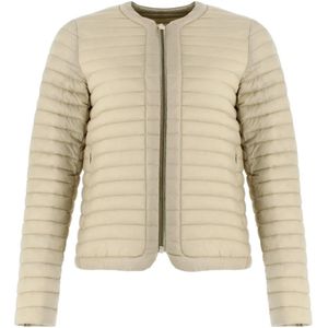 Save The Duck, Beige Winterjas Lichtgewicht Puffer Beige, Dames, Maat:L